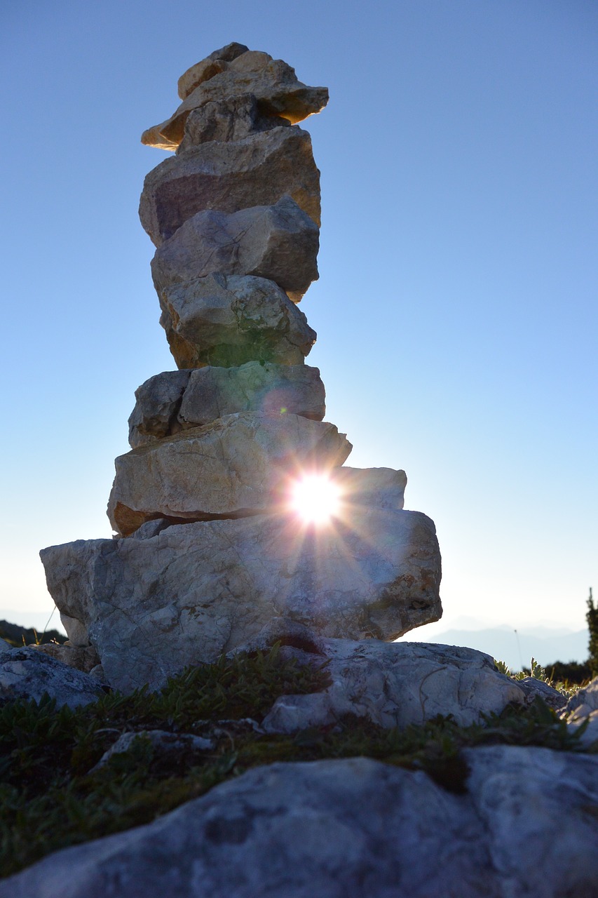 sculpture sun stones free photo