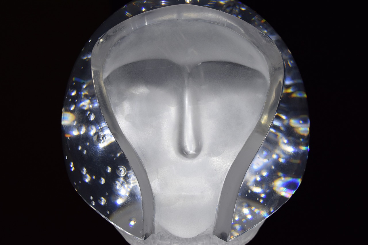 sculpture transparent head free photo