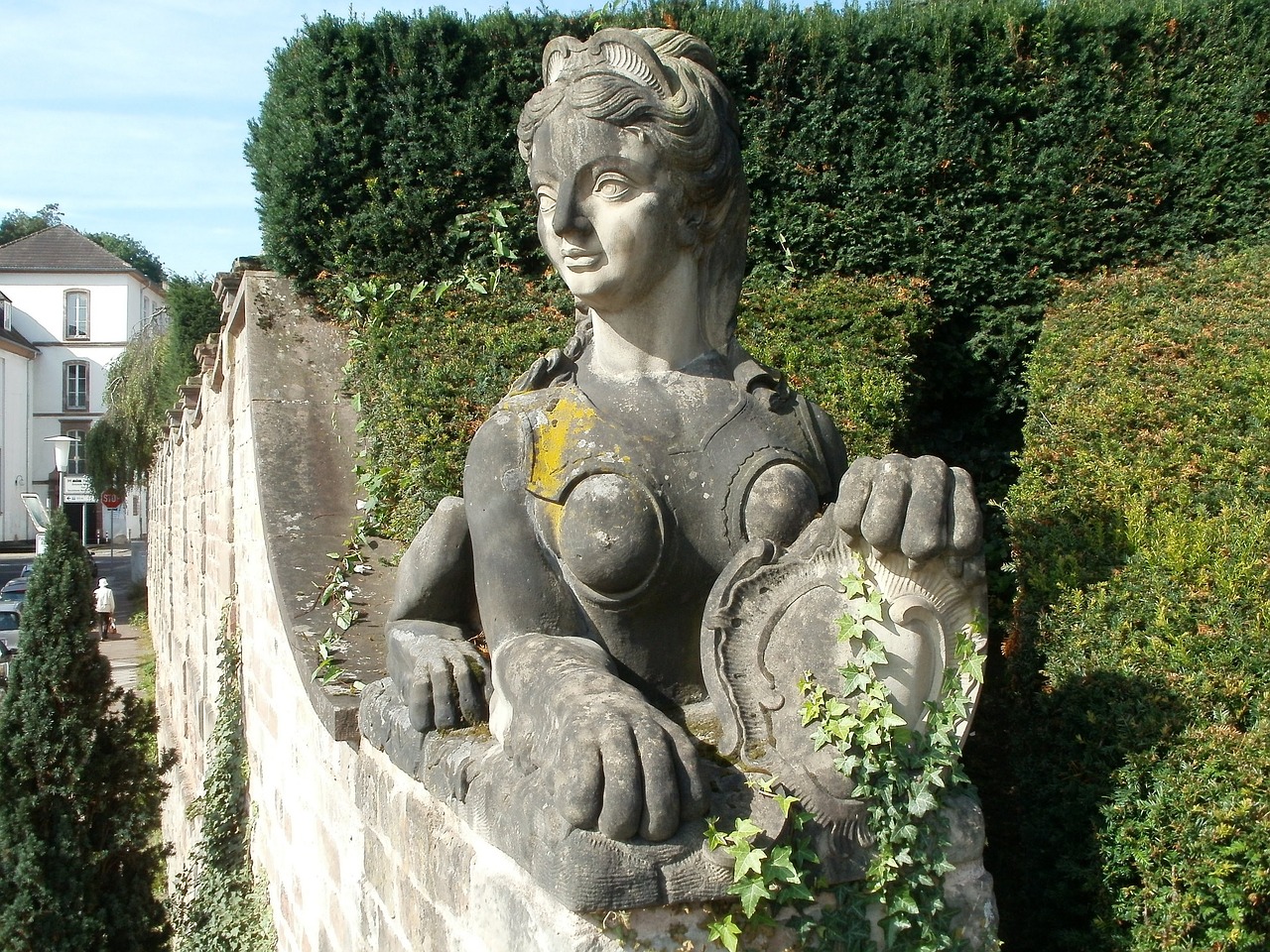 sculpture sphinx schlossgarten free photo