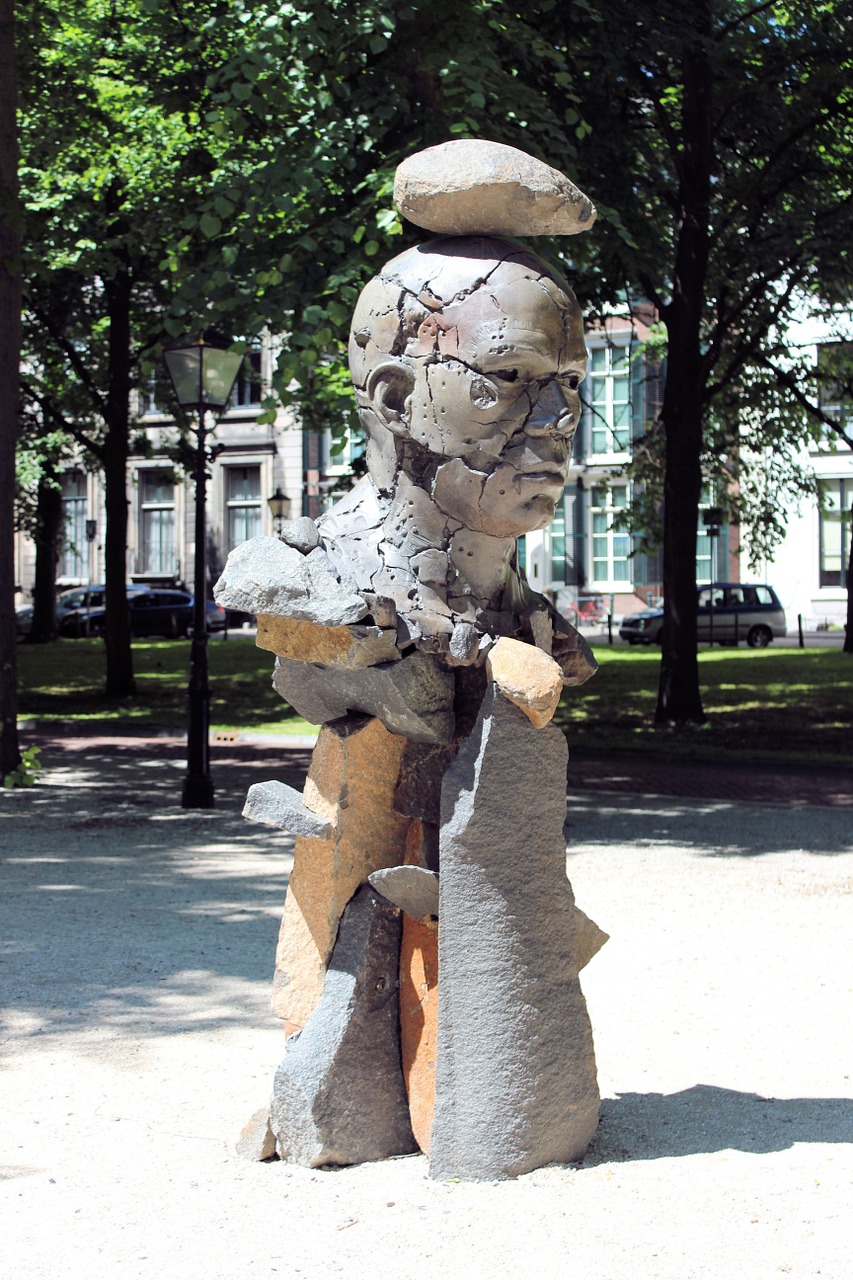 sculpture long voorhout the hague free photo