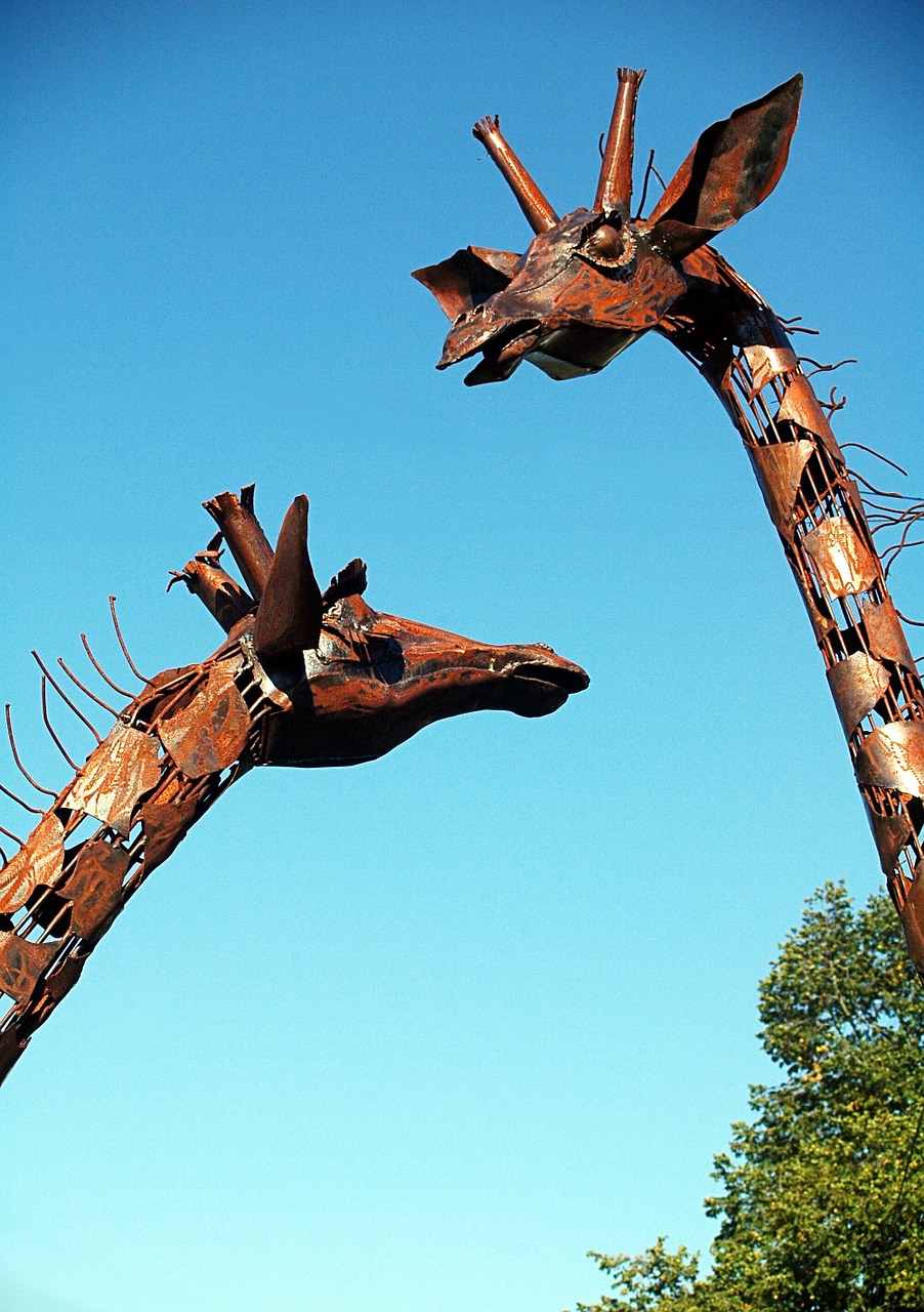 sculptures giraffe animal free photo