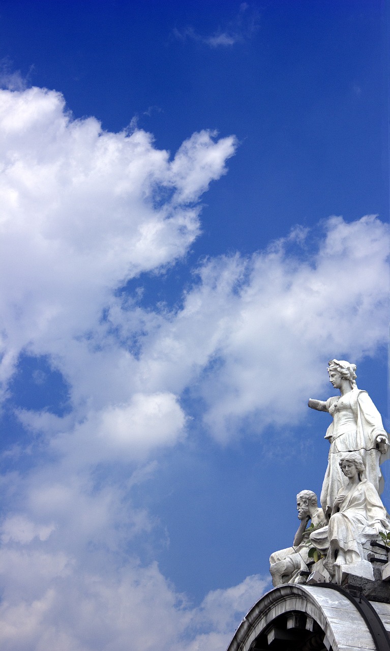 sculputure blue greek free photo