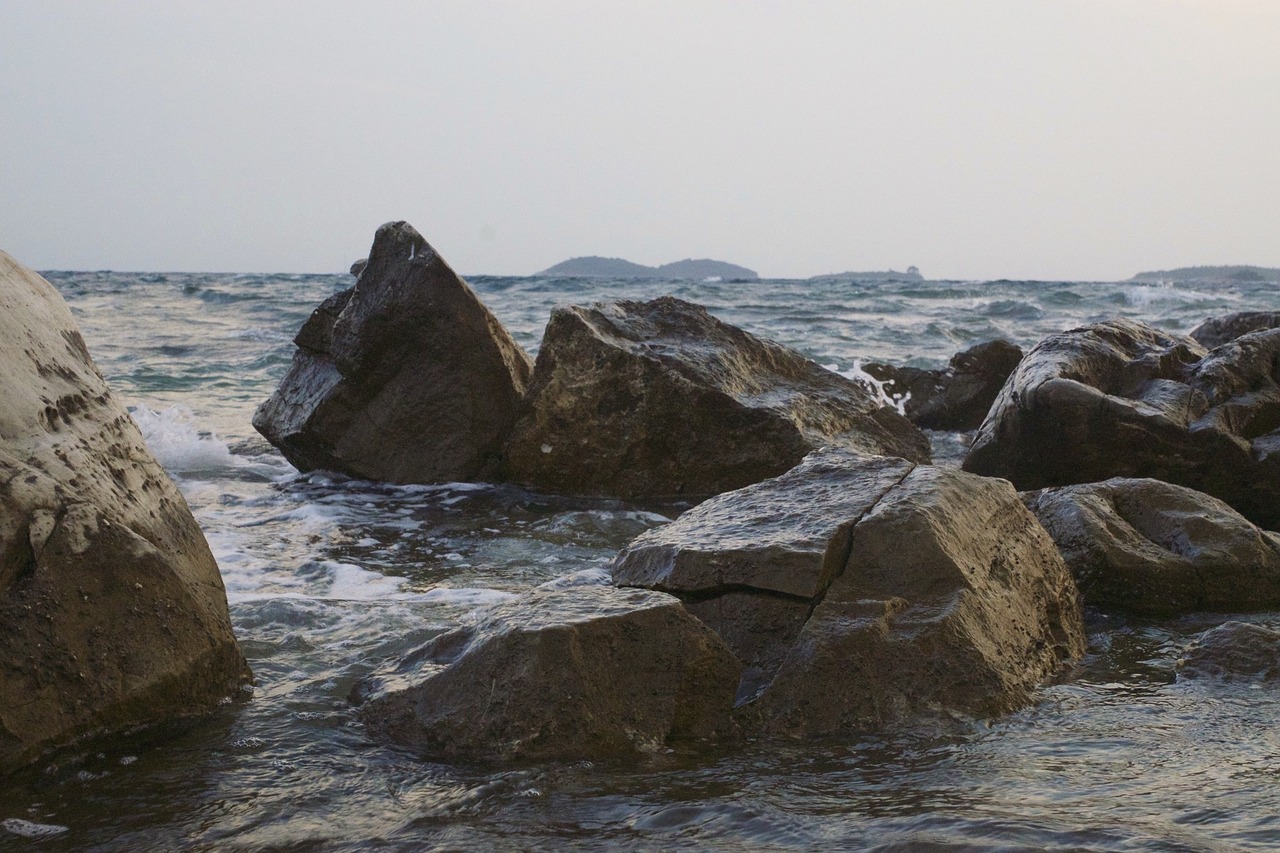 sea rock croatia free photo