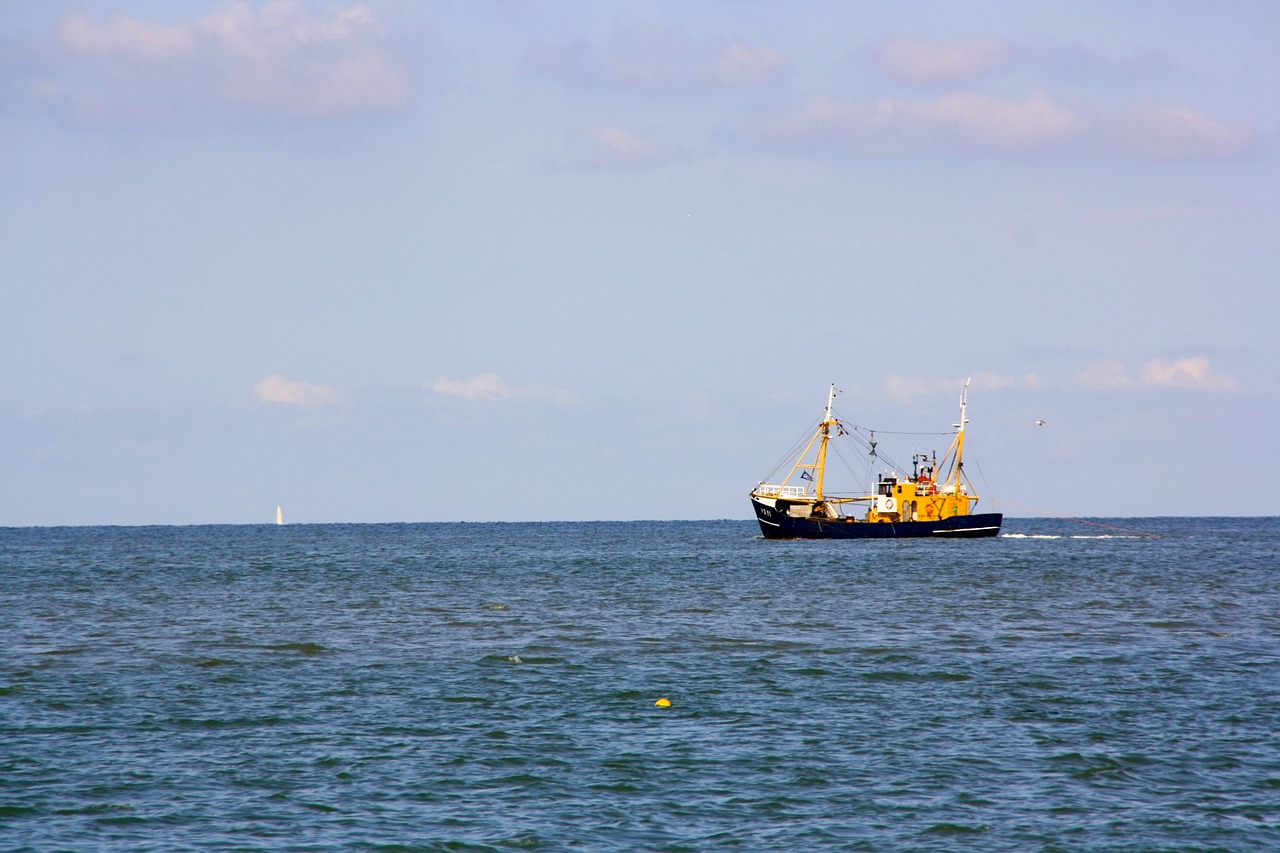 fishing vessel sea north sea free photo