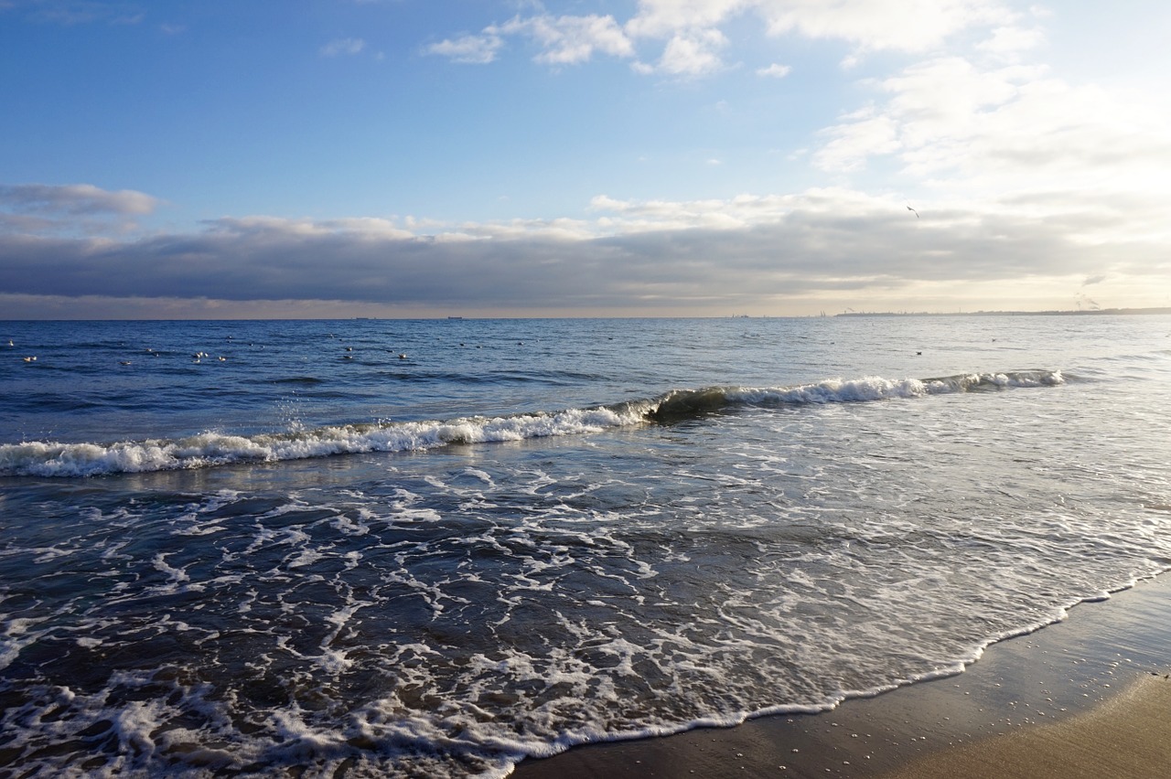 sea the baltic sea winter free photo