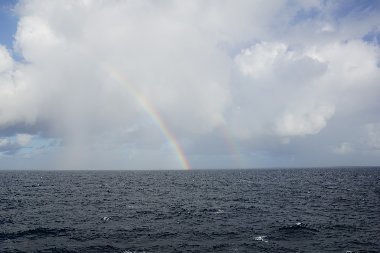 sea clouds caribbean free photo