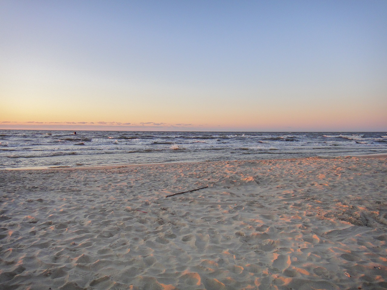 sea sunset beach free photo