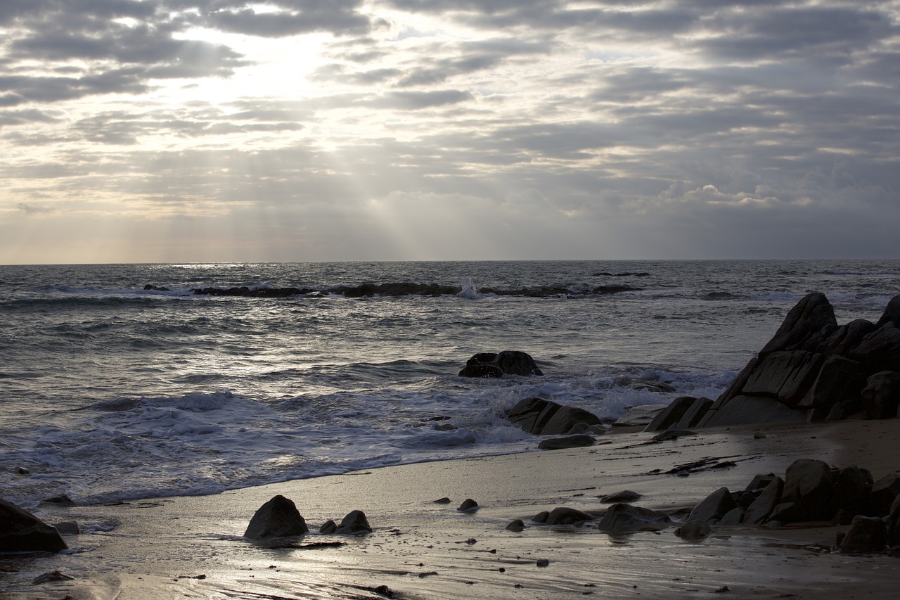 sea evening sunset free photo