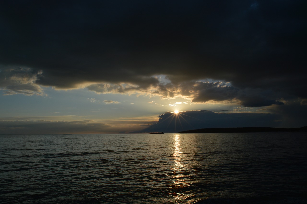 sea seacoast sunset free photo