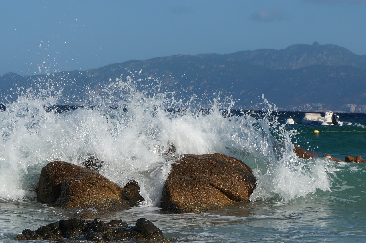 sea storm corsican free photo