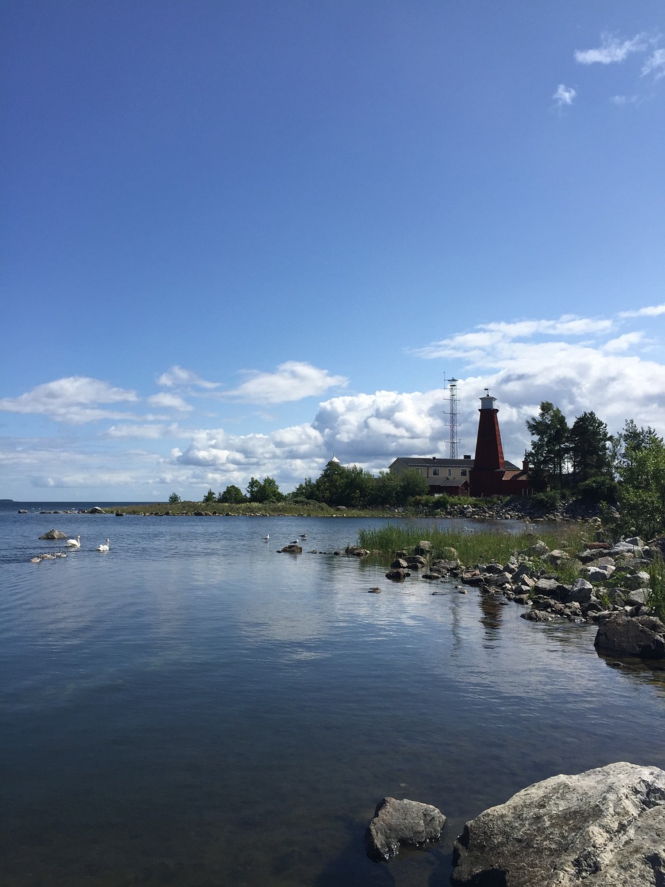 sea water lighthouse free photo