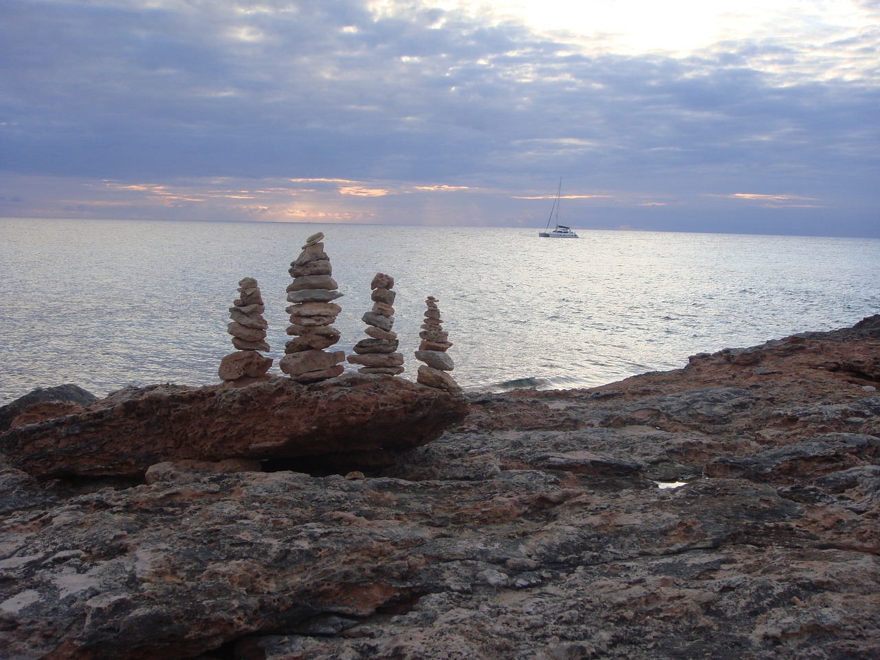 sea stones coast free photo