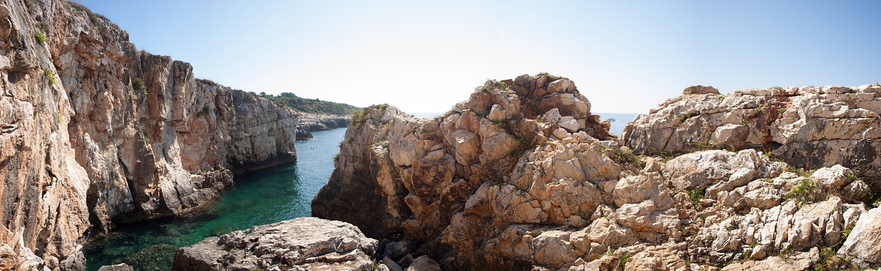 sea rock croatia free photo