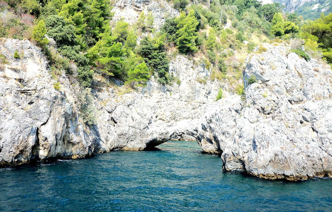sea blue amalfi coast free photo