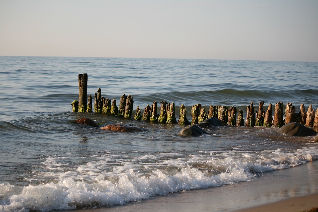 sea wooden ocean free photo