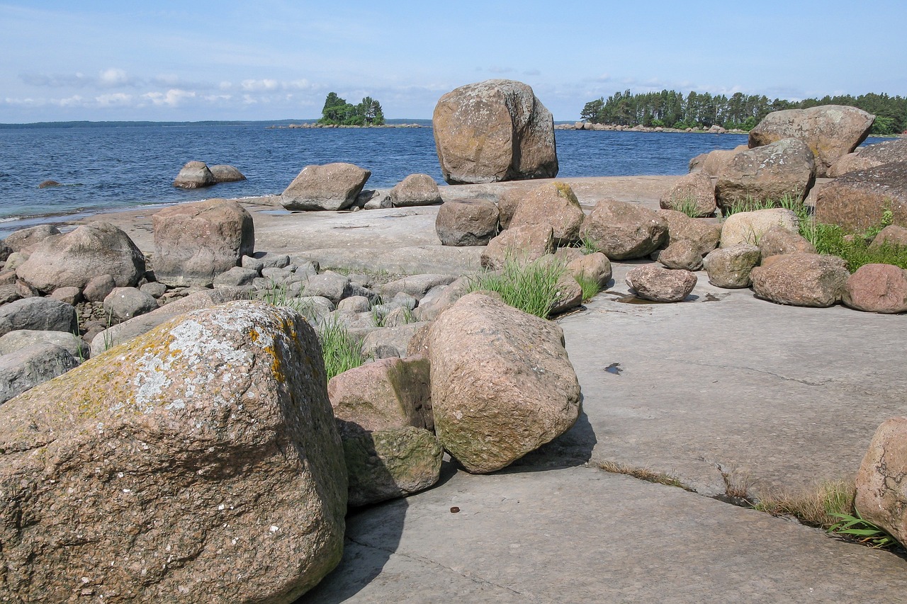 sea beach stone free photo