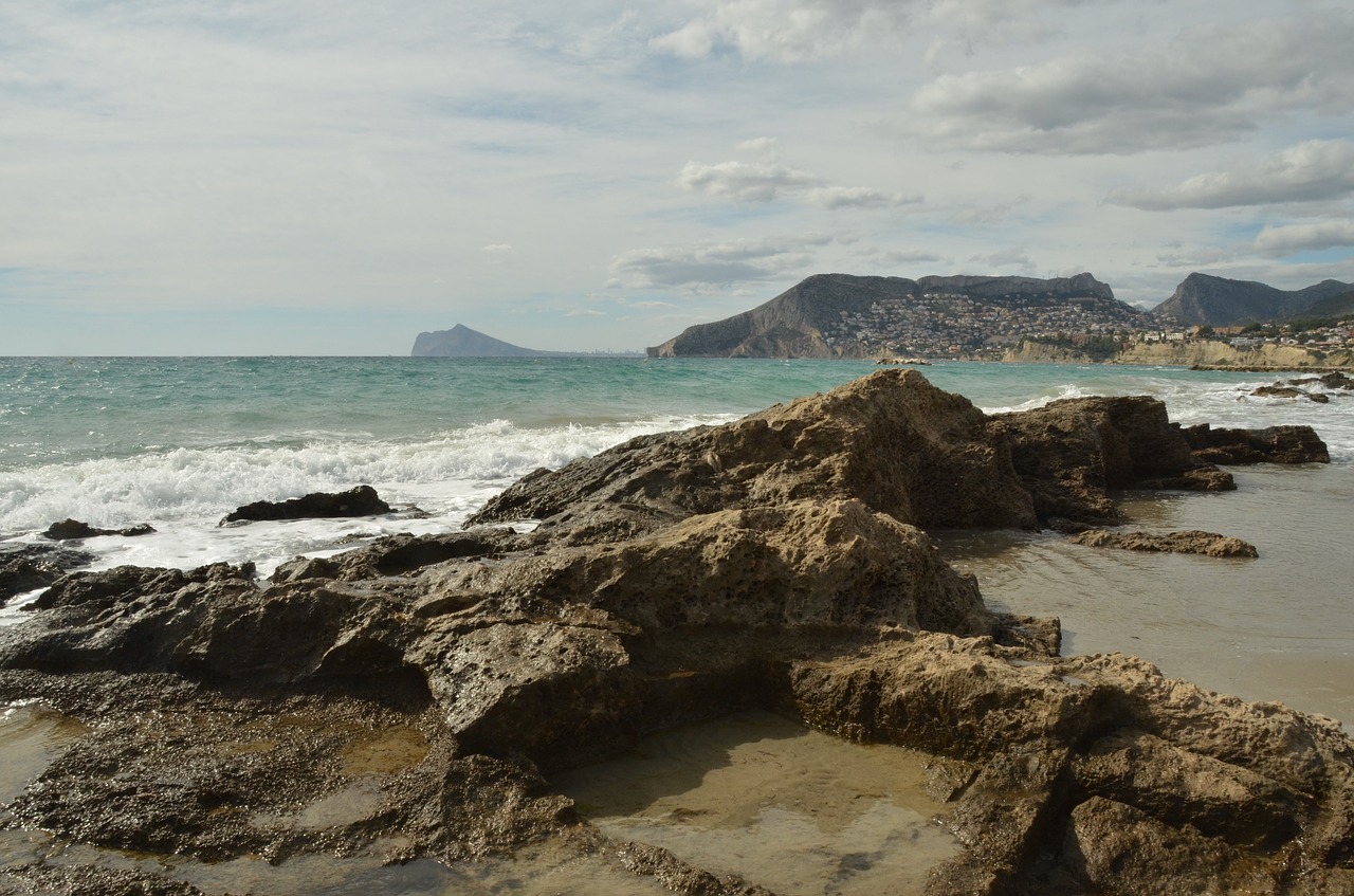 sea beach rock free photo