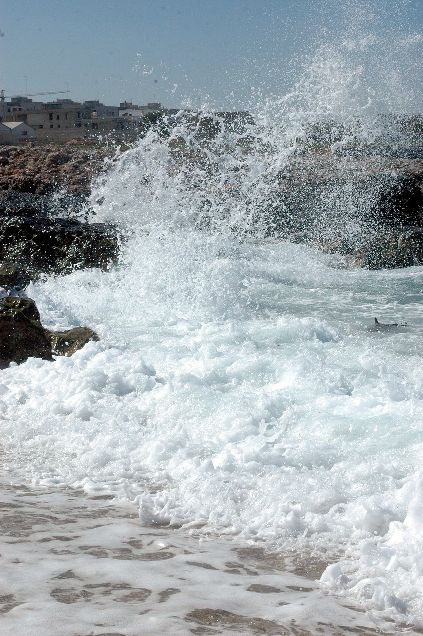 sea waves foam free photo