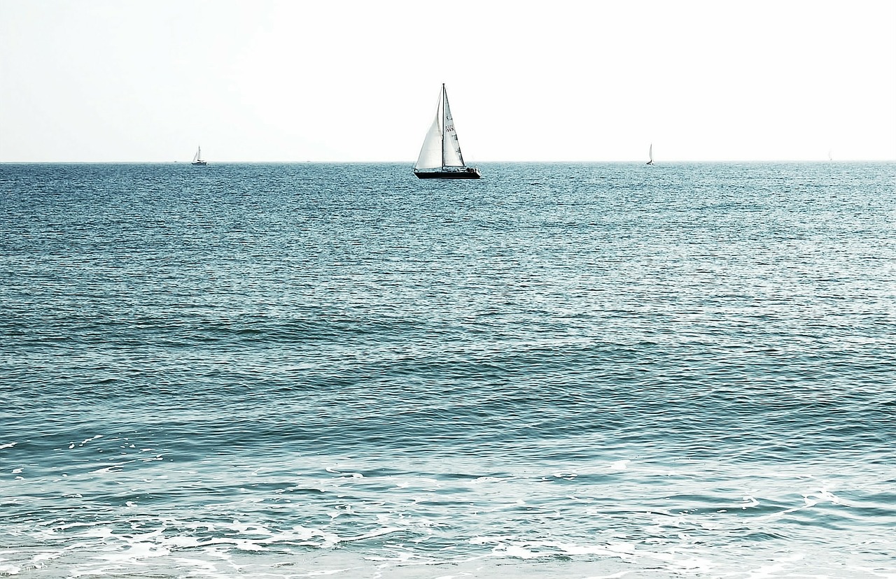 sea ocean sailboat free photo