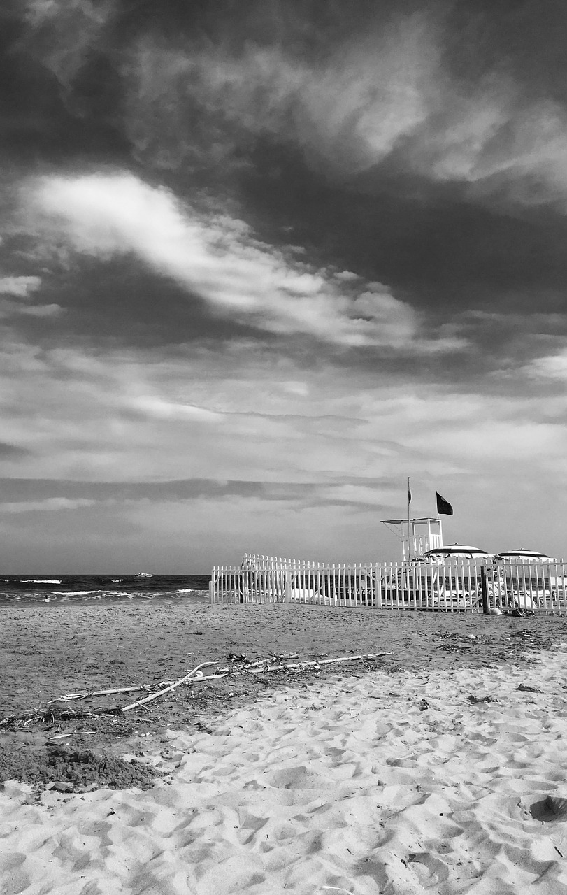sea beach lifeguard tower free photo