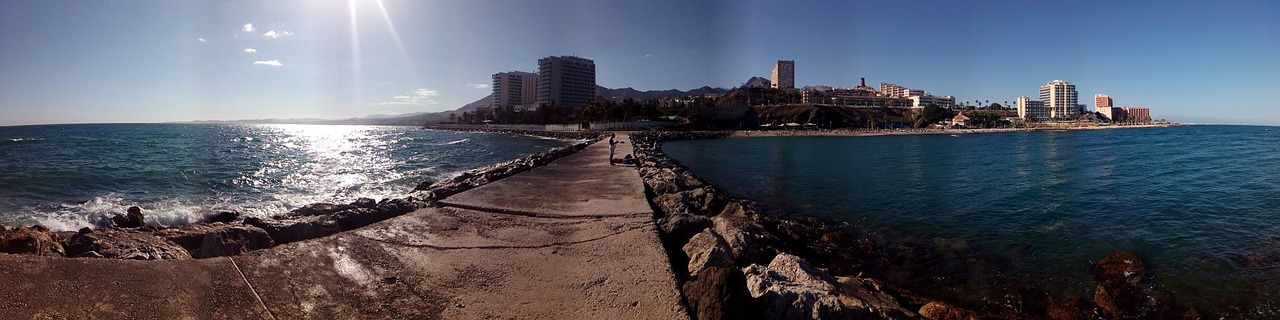 sea breakwater sky free photo