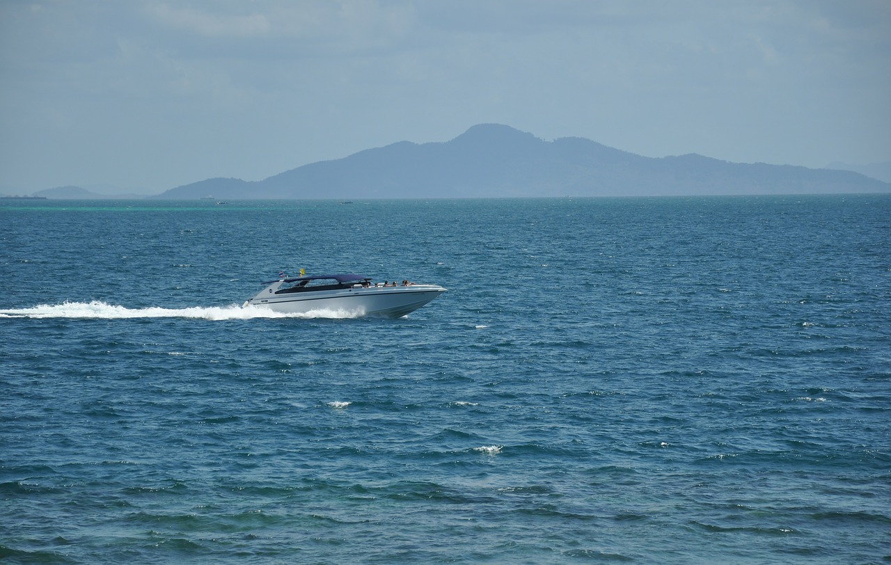 sea speedboat thailand free photo