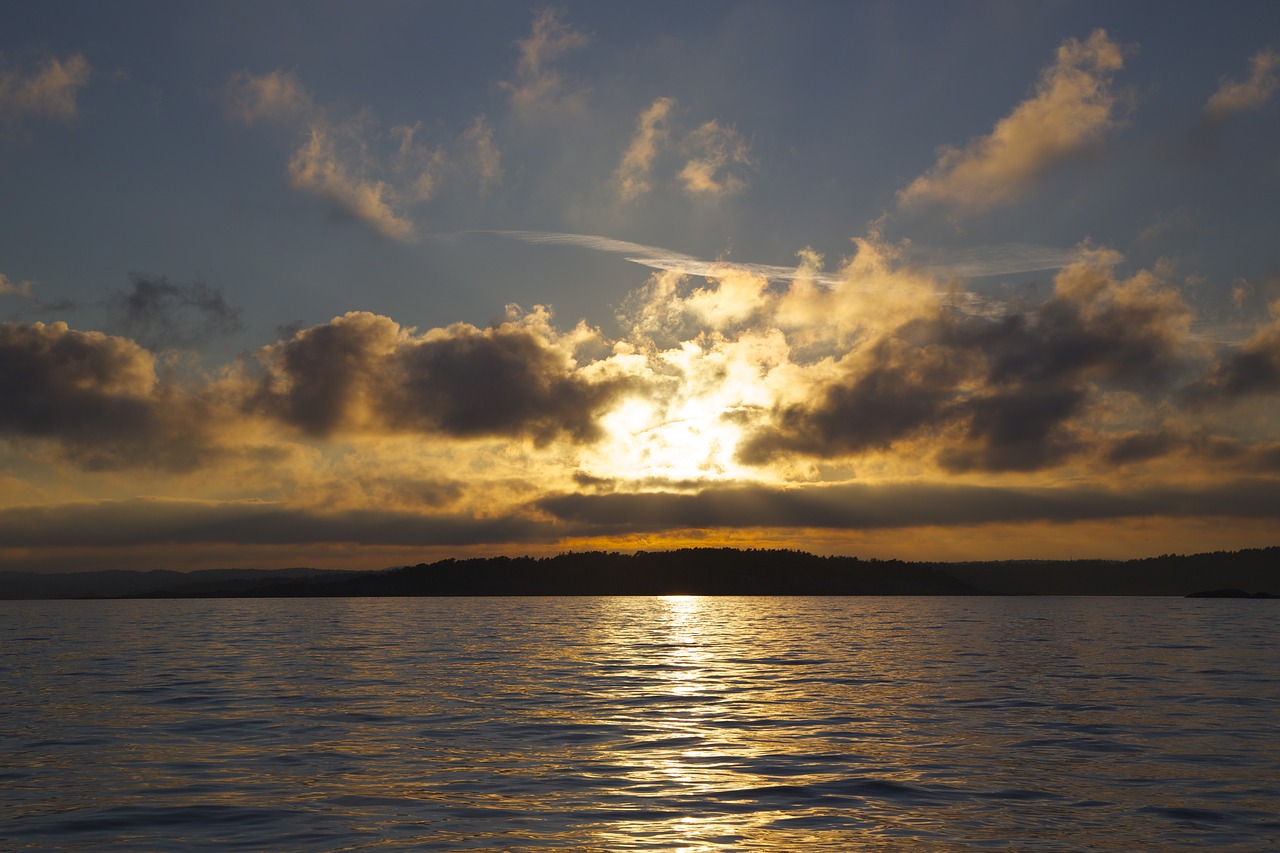 sea sunset summer free photo