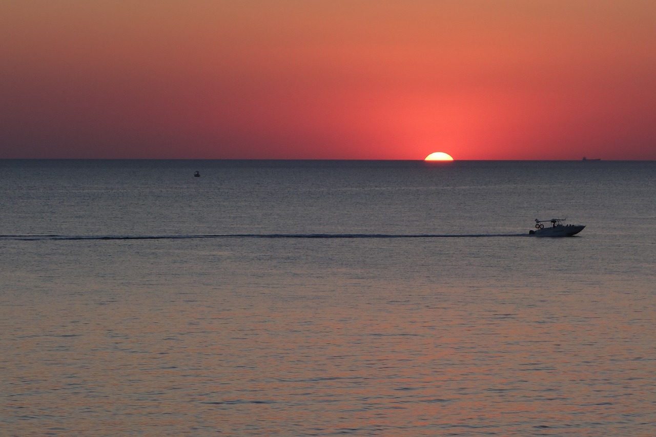 sea sunset summer free photo