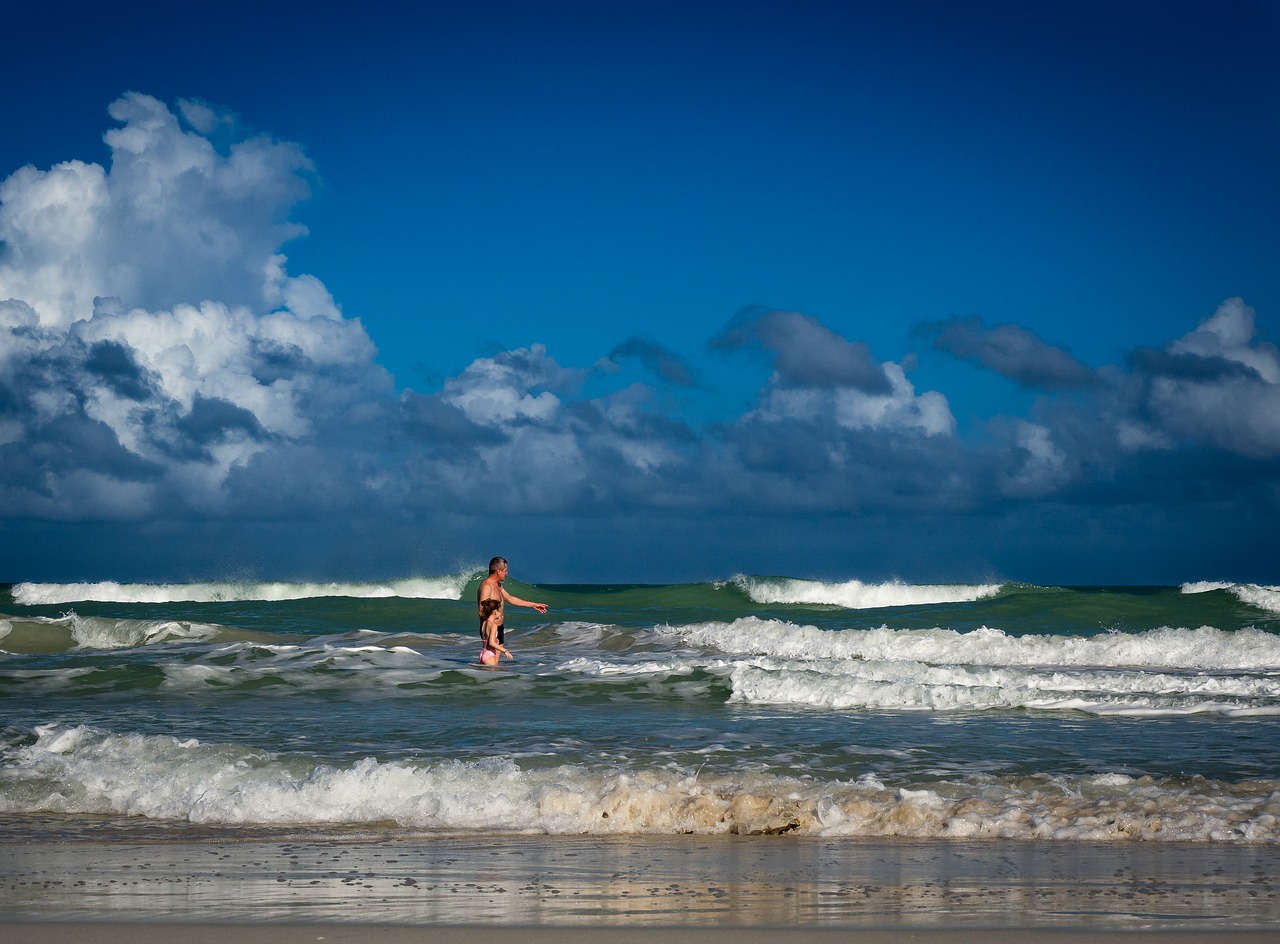 sea blue sky free photo