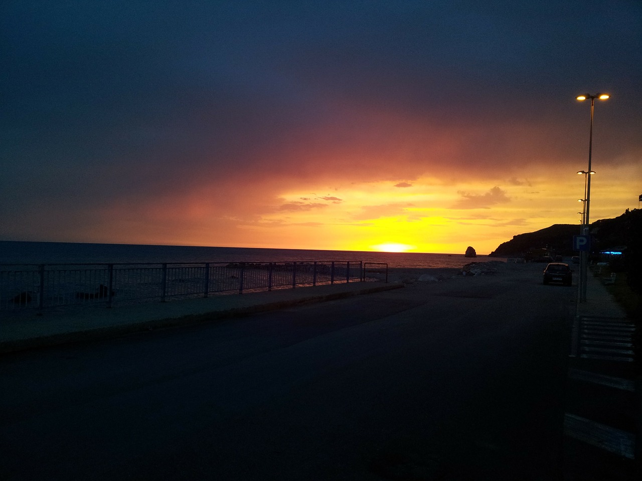 sea sunset calabria free photo