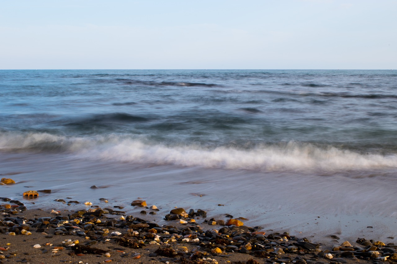 sea beach long exposition free photo