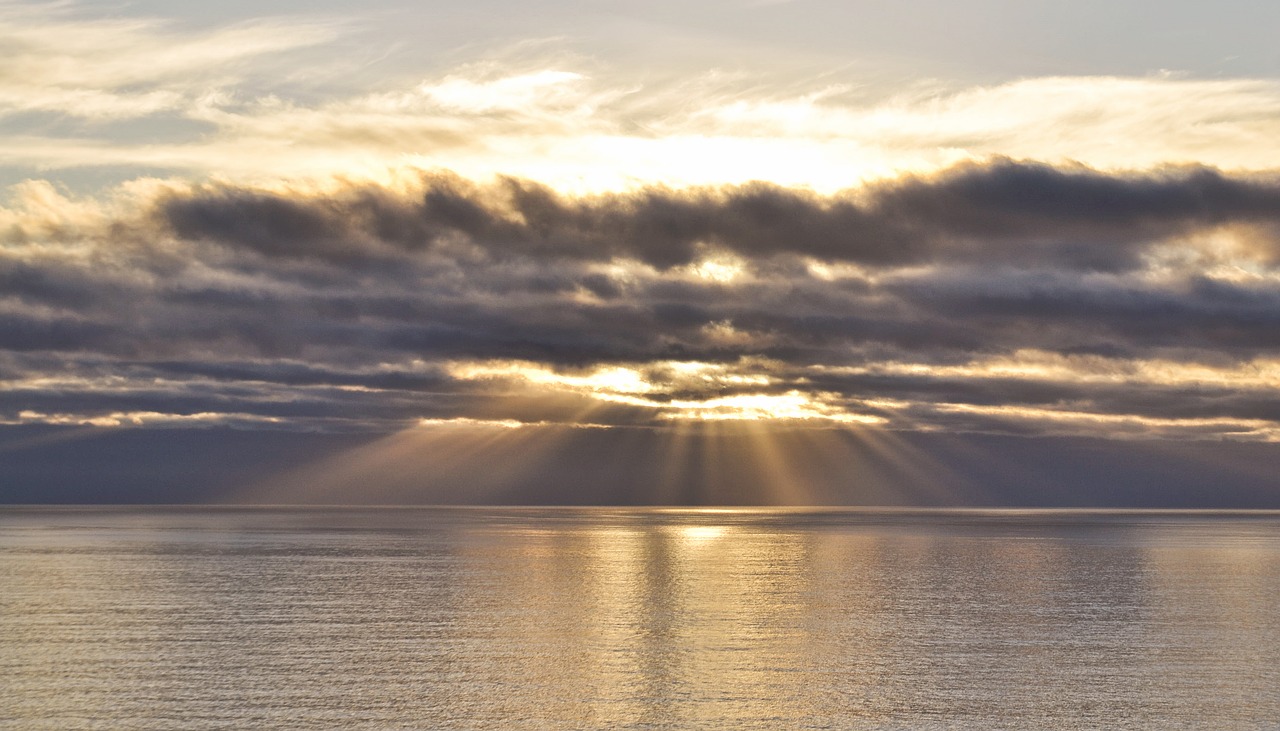 sea sky sunset free photo