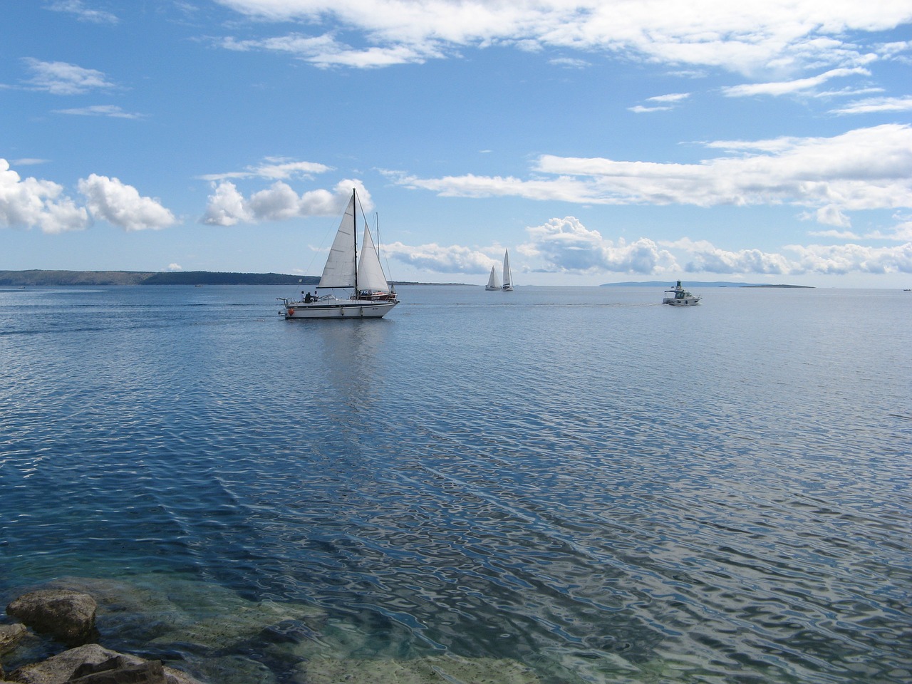 sea boat ocean free photo