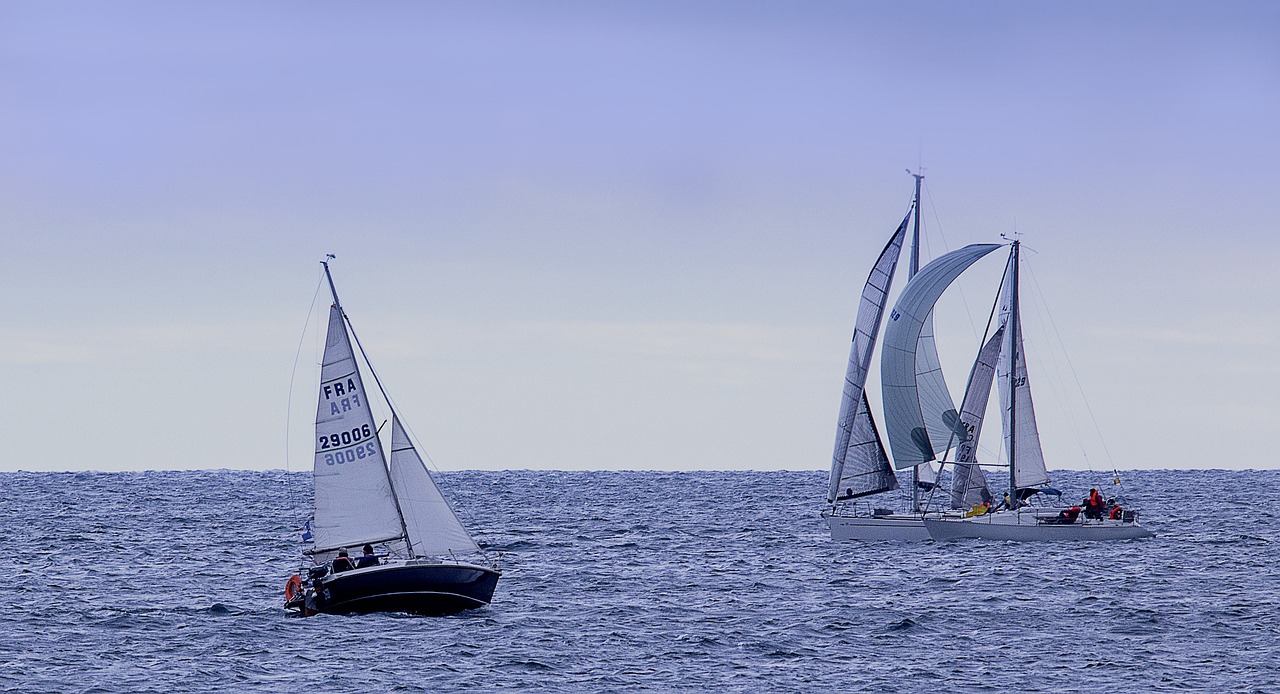 sea boats water free photo