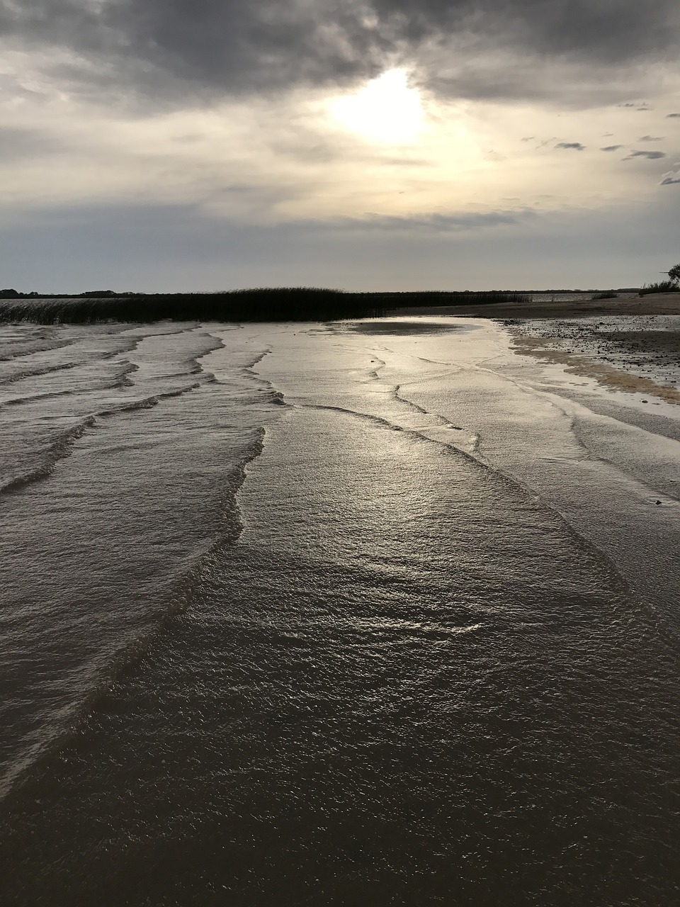 sea waves sunset free photo