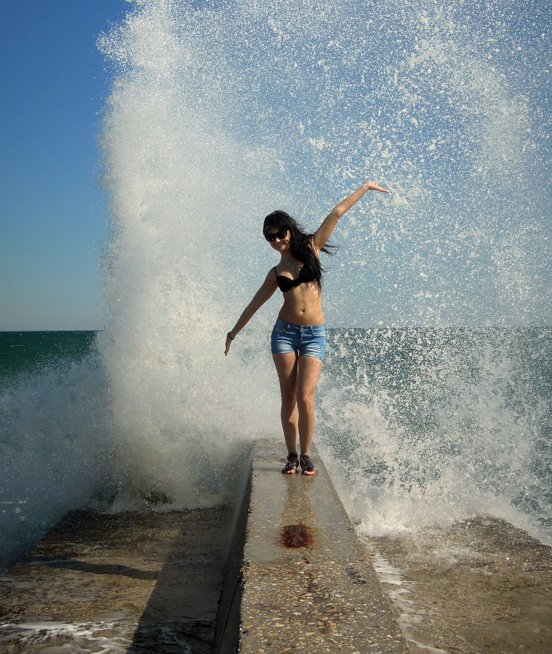 sea wave beach free photo