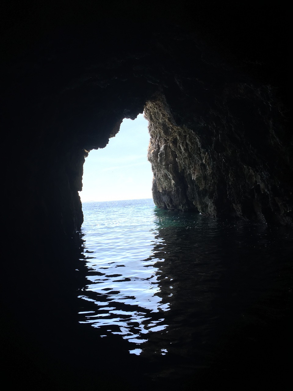 sea cave sky free photo