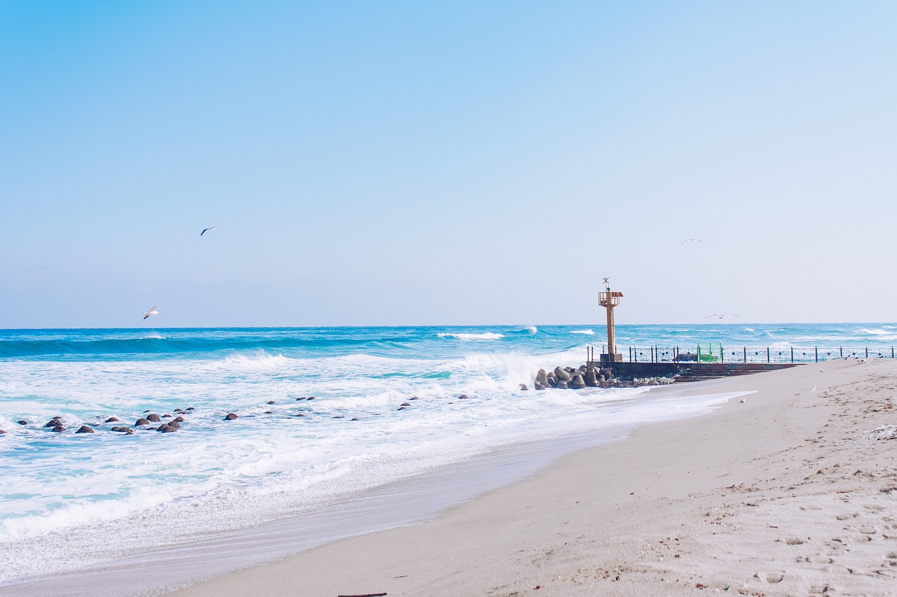 sea gangneung winter sea free photo