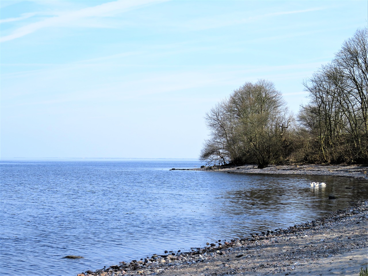 sea lake danish baltic sea coast free photo