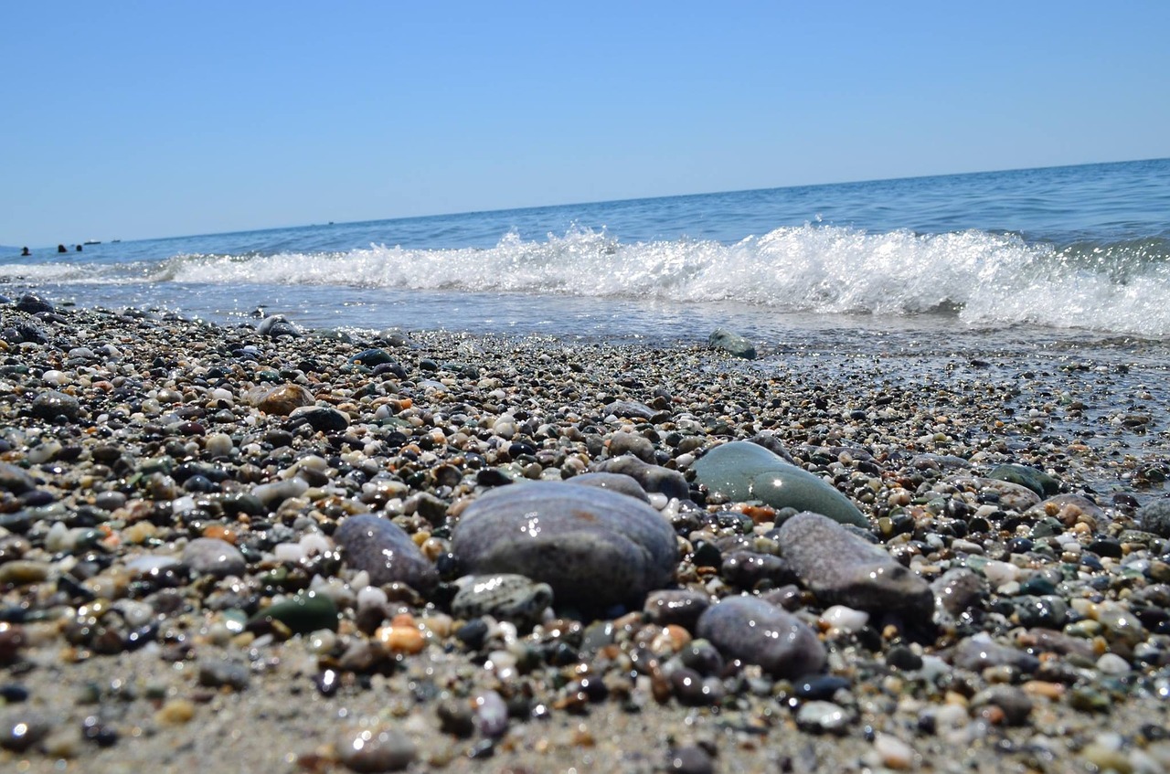 sea beach stones free photo