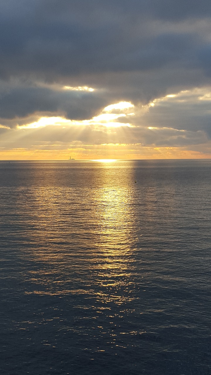 sea sunset mediterannee free photo