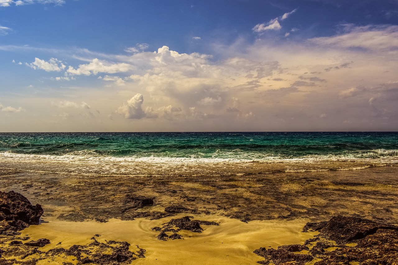 sea beach sky free photo