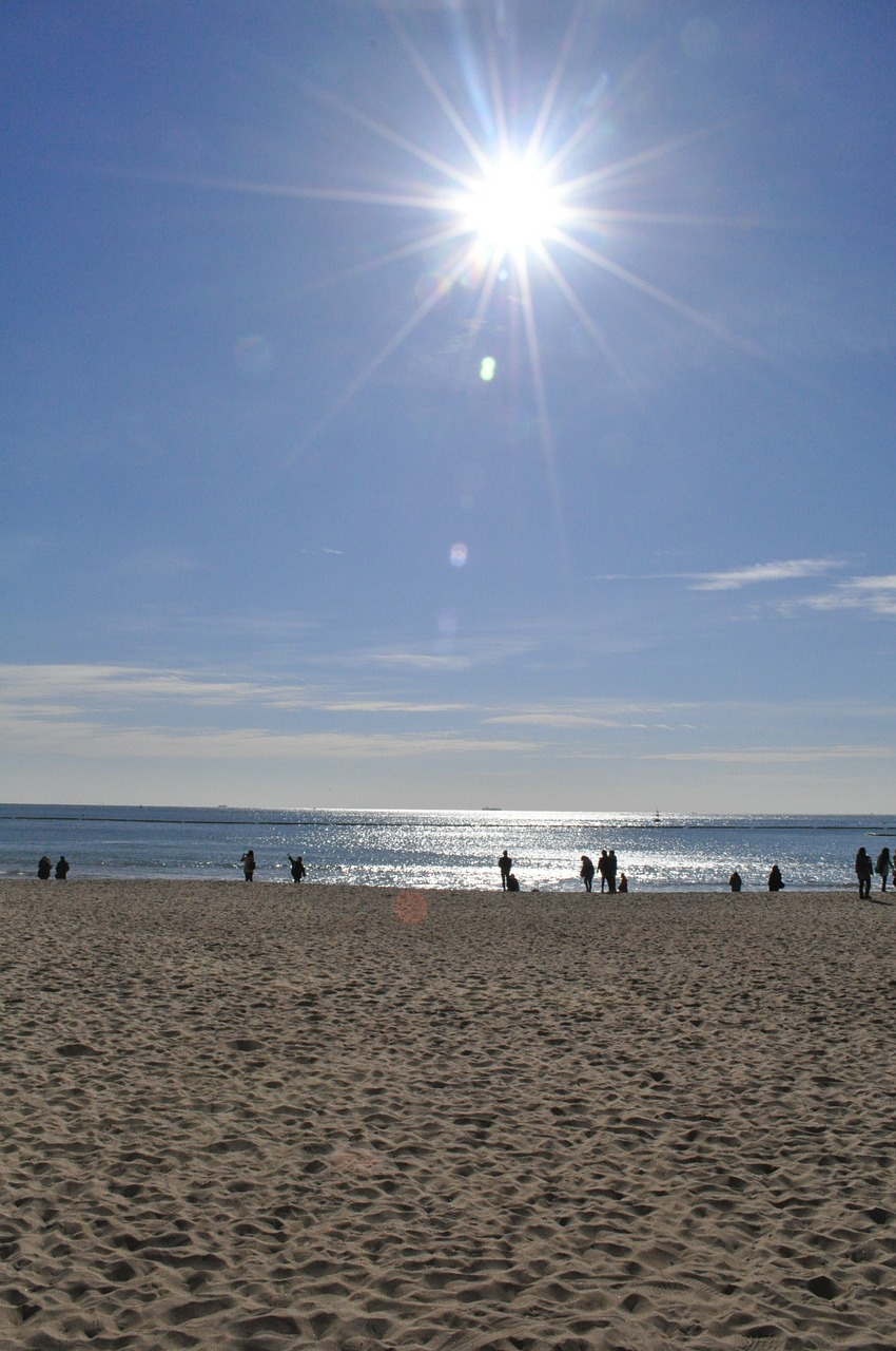 sea haeundae beach sand free photo