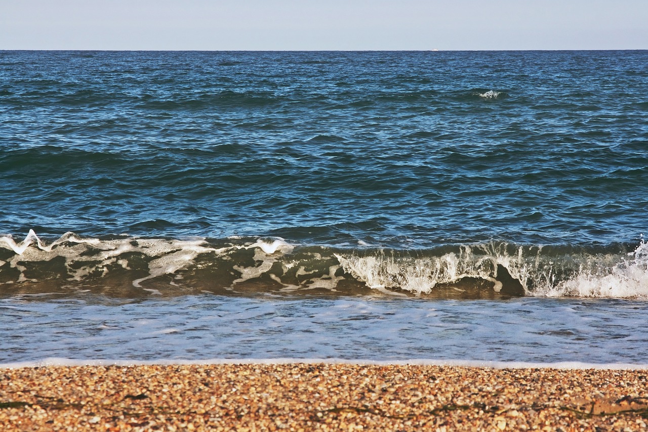 sea waves horizon free photo