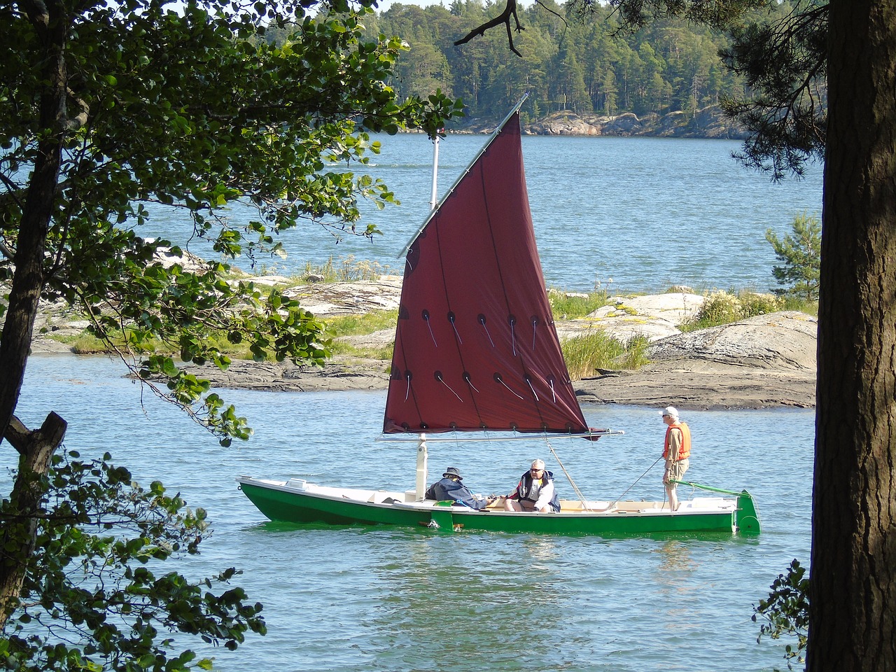 sea boat sail free photo