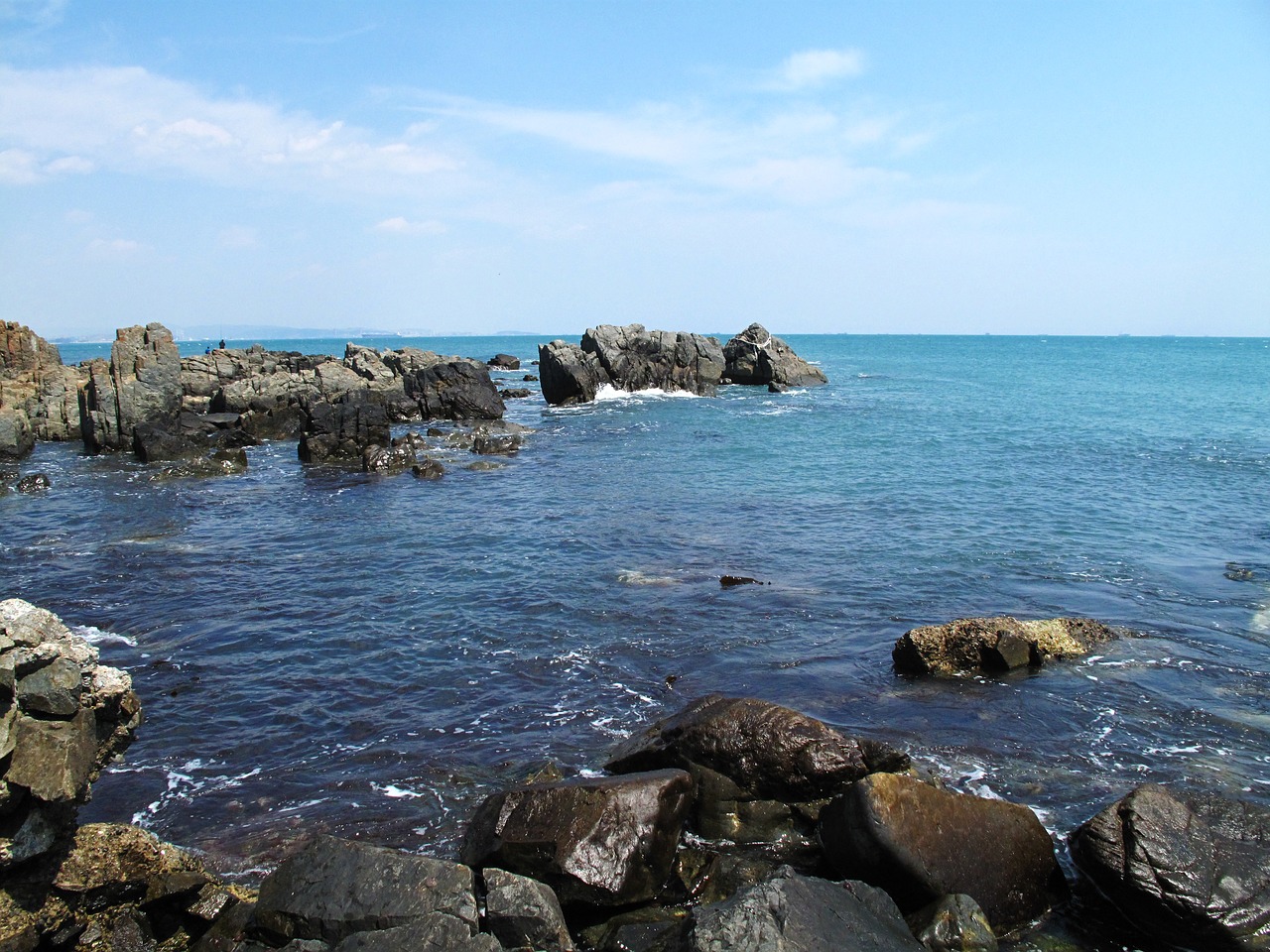 sea rock waves free photo