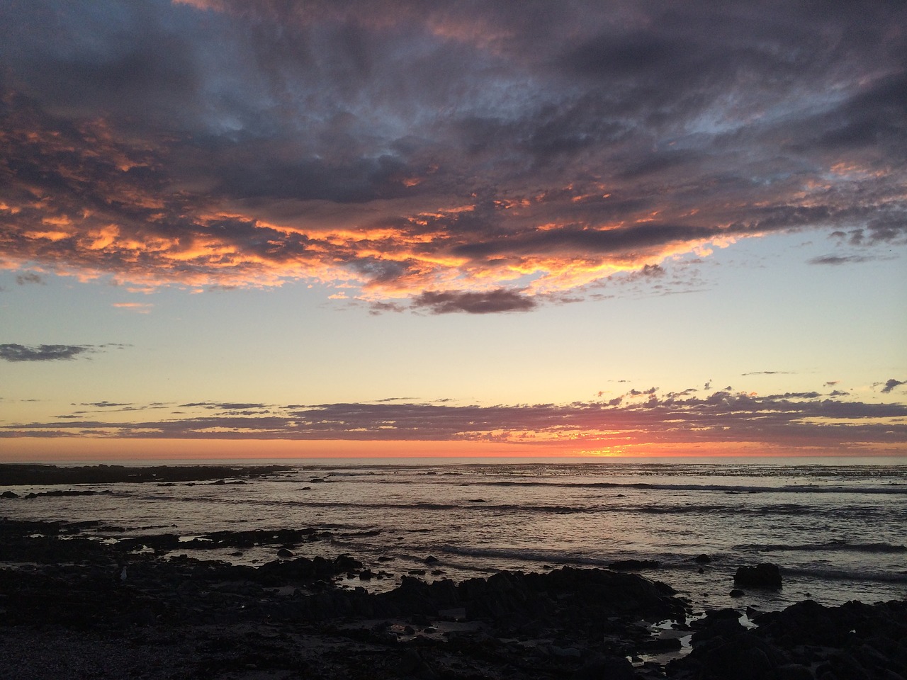 sea sky sunset free photo