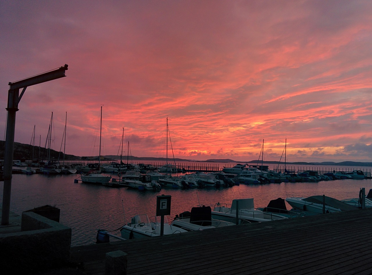 sea boat himmel free photo