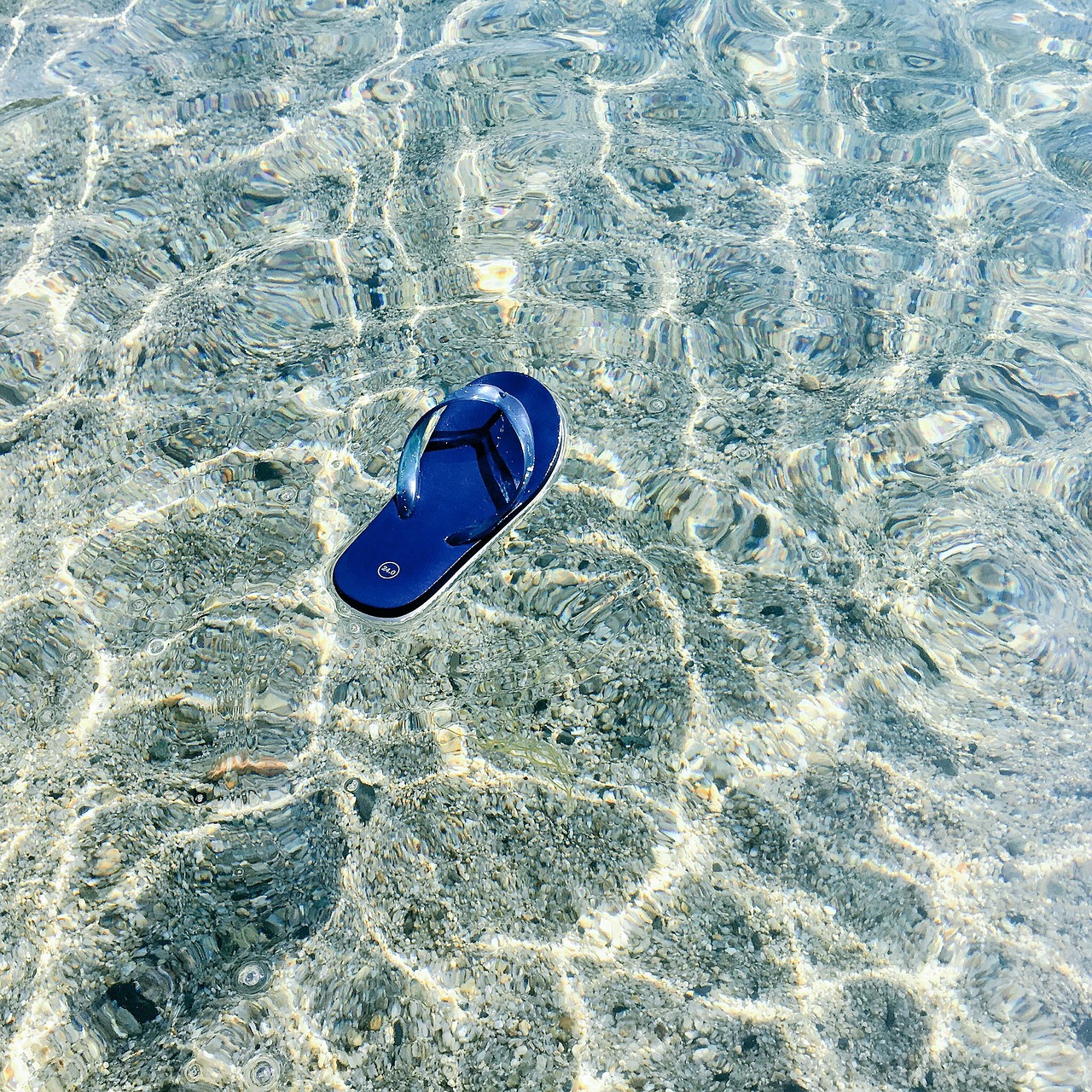 sea beach sandals blue free photo