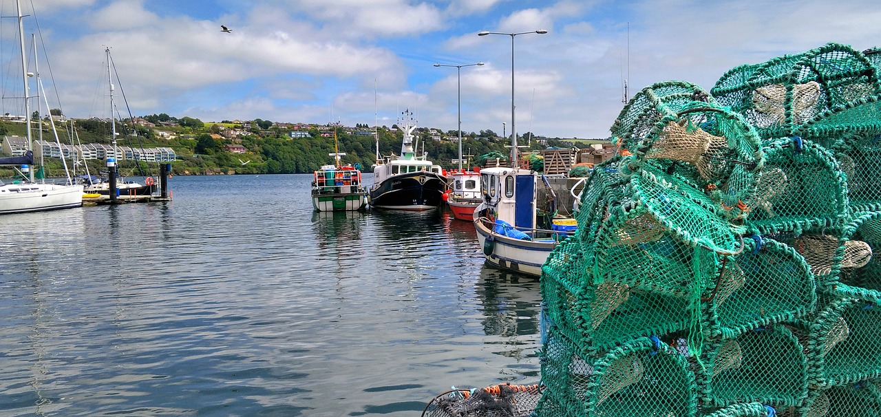 sea fishing boats free photo